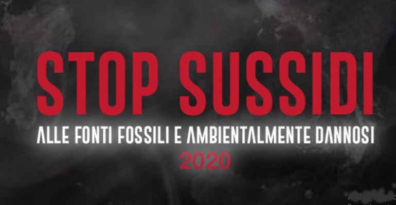 Stop sussidi, Legambiente presenta il suo rapporto. Ecco i dati