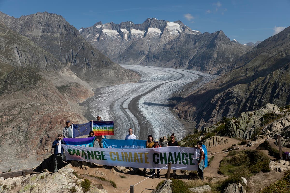 Carovana dei ghiacciai: ghiacciaio Aletsch in forte sofferenza 