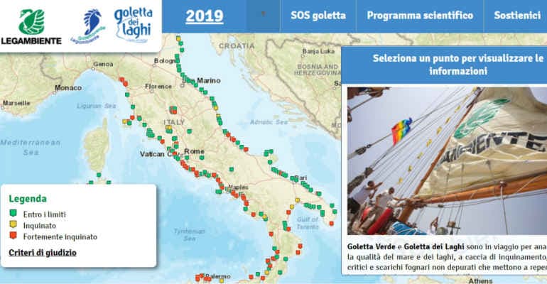 Goletta Verde presenta i risultati del monitoraggio in Toscana