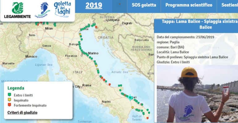 Goletta Verde presenta i risultati del monitoraggio in Puglia
