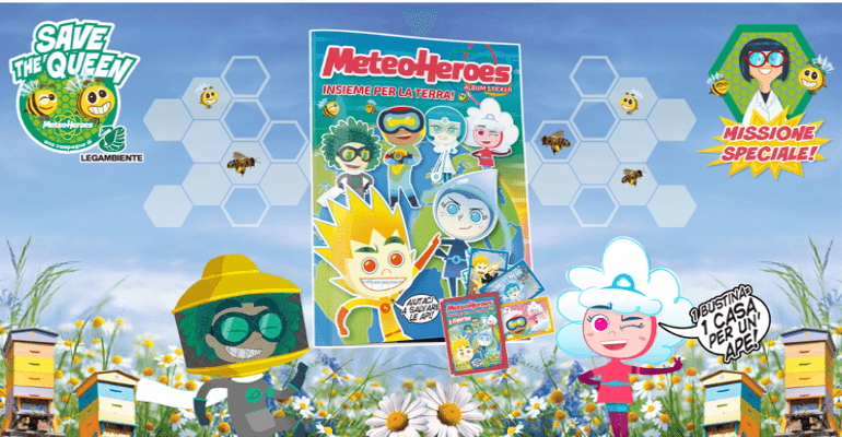 I “MeteoHeroes” e Legambiente insieme per salvare le api