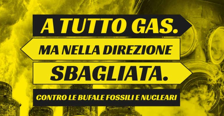 No a questa insensata corsa al gas. Mobilitazione 12 febbraio