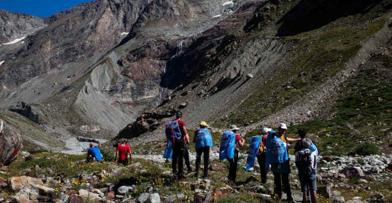Carovana dei ghiacciai 2024 sui ghiacciai della Valpelline