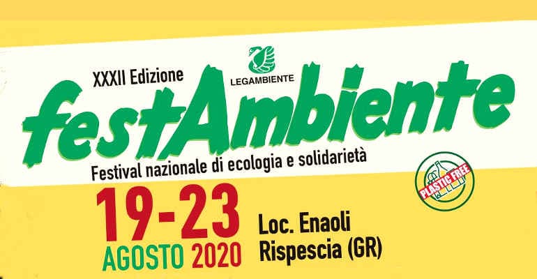 Festambiente 2020, festa dell’ecologia all’aperto e in sicurezza dal 19 al 23 agosto