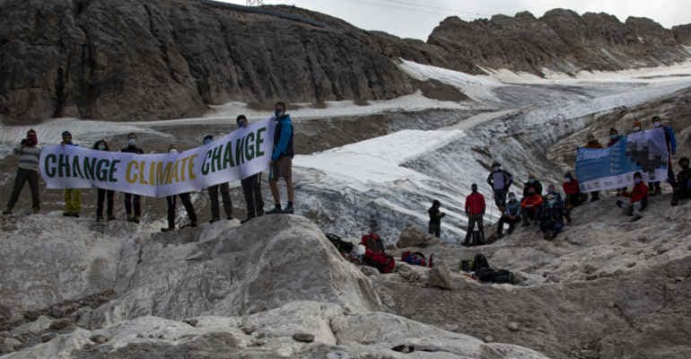 Carovana dei ghiacciai, tappa Marmolada: i risultati del monitoraggio sul ghiacciaio