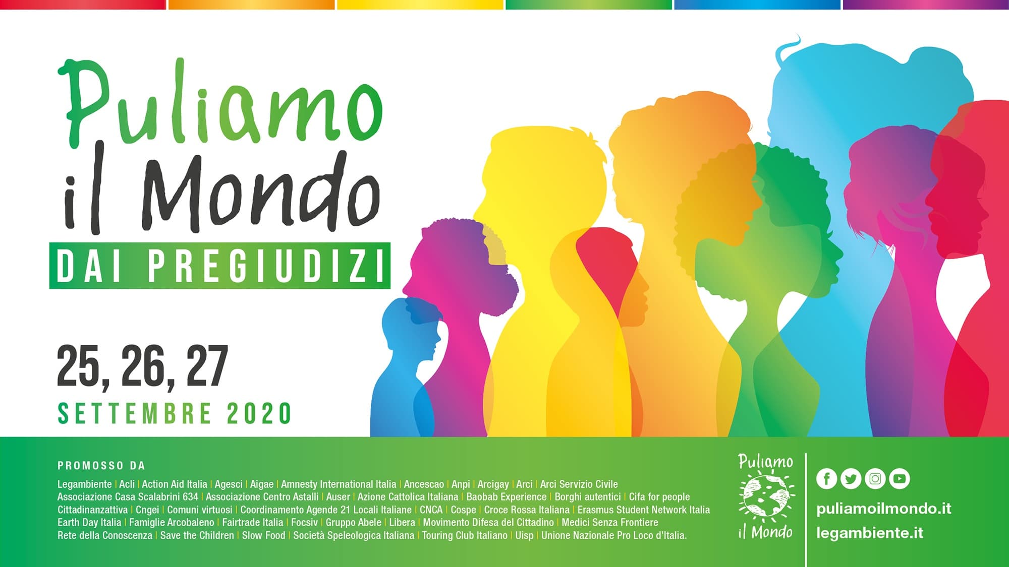 Puliamo il Mondo dai pregiudizi – 25, 26 e 27 settembre
