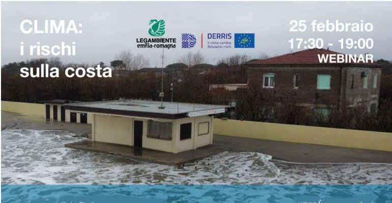 Rischio climatico sulle coste dell’Emilia Romagna, evento in live streaming