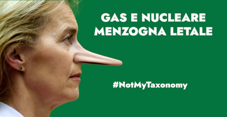 Gas E Nucleare, Menzogna Letale. #NotMyTaxonomy mobilitazione 21 maggio