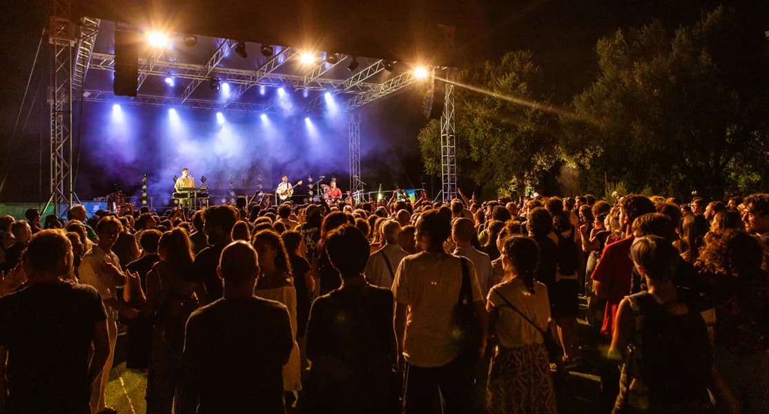 Il palco di Festambiente e tanto pubblico